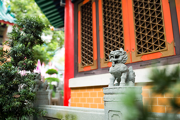 Image showing Traditional Chinese stone lion