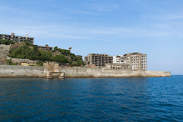 Image showing Abandoned Battleship island in Nagasaki