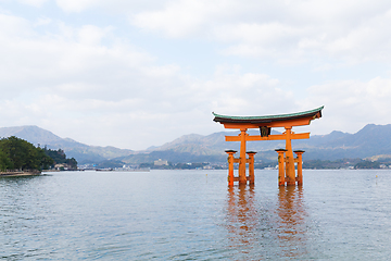 Image showing itsukushima shrine japan 