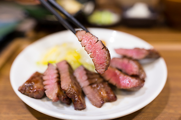 Image showing Grilled Japanese beef