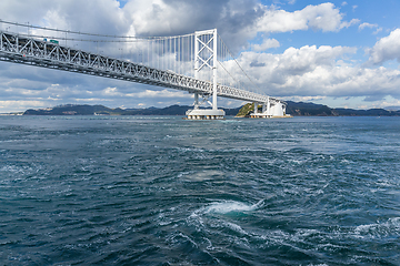 Image showing Onaruto Bridge and Whirlpool in Japan