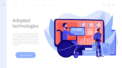 Image showing Assistive technology concept landing page