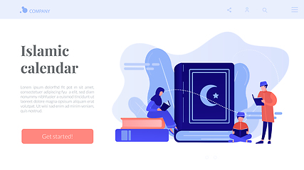 Image showing Islam concept landing page.