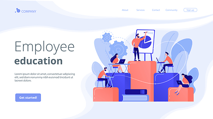 Image showing Internal education concept landing page.