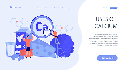 Image showing Uses of Calcium concept landing page.
