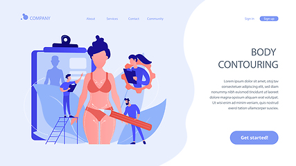 Image showing Body contouring concept landing page.