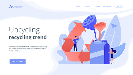 Image showing Upcycling concept landing page.