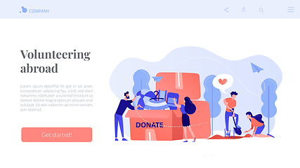 Image showing Volunteering concept landing page.