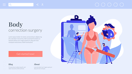 Image showing Body contouring concept landing page.