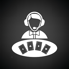 Image showing Casino dealer icon