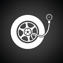 Image showing Tire pressure gage icon