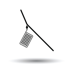 Image showing Icon of  fishing feeder net