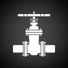 Image showing Pipe valve icon