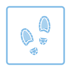 Image showing Man footprint icon