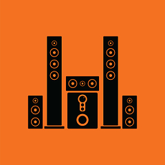 Image showing Audio system speakers icon