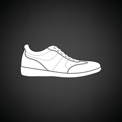 Image showing Man casual shoe icon