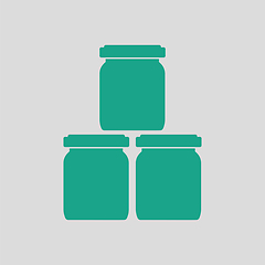 Image showing Baby glass jars icon