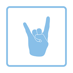 Image showing Rock hand icon