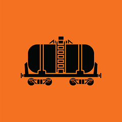 Image showing Oil railway tank icon