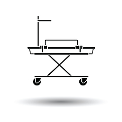 Image showing Medical stretcher icon