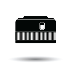 Image showing Icon of photo camera 50 mm lens