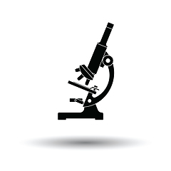 Image showing Icon of chemistry microscope