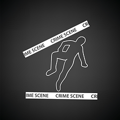 Image showing Crime scene icon