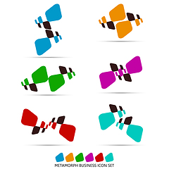 Image showing Colorful geometric  business icon,logo, sign, symbol pack