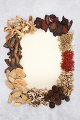 Image showing Chinese Herbs and Spice for Natural Herbal Medicine