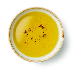 Image showing bowl of spicy oil