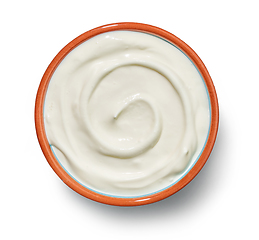 Image showing bowl of yogurt