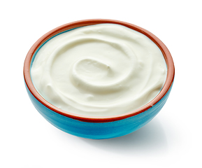 Image showing bowl of sour cream