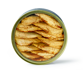 Image showing canned smoked sprats in oil