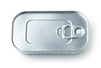 Image showing metal can on white background