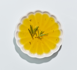 Image showing bowl of olive oil