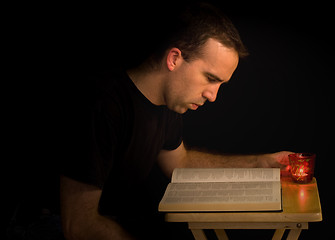 Image showing Reading At Night