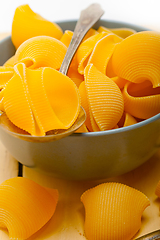 Image showing Italian snail lumaconi pasta