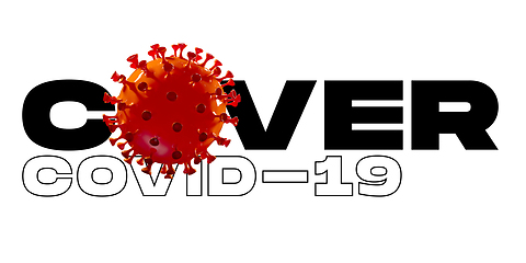 Image showing Model of COVID-19 in word COVER concept of pandemic spreading, virus 2020