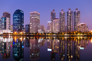 Image showing Bangkok city at night