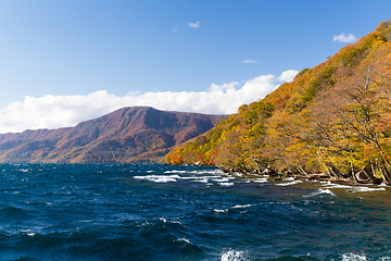 Image showing Autumn Lake towada