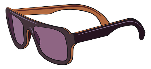 Image showing Woman with eye glasses vector or color illustration