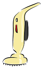 Image showing Yellow vacuum cleaner vector illustration on white background