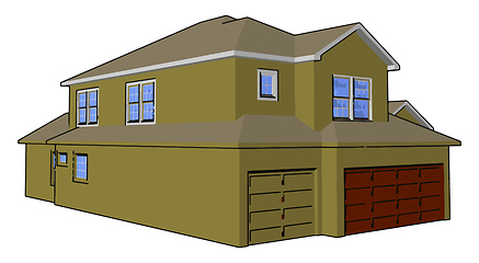 Image showing Basic components of house vector or color illustration