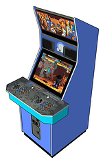 Image showing A multiplayer videogames vector or color illustration