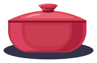 Image showing Dish bowl vector color illustration.