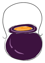 Image showing Jug of honey vector or color illustration