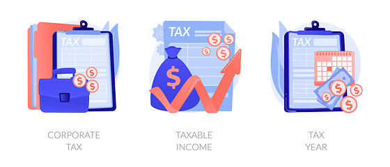 Image showing Taxation system vector concept metaphors