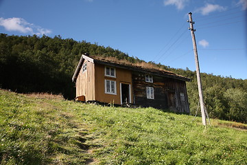 Image showing Grass roof house