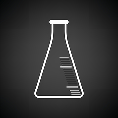 Image showing Icon of chemistry cone flask