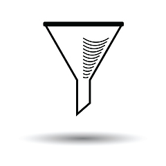 Image showing Icon of chemistry filler cone